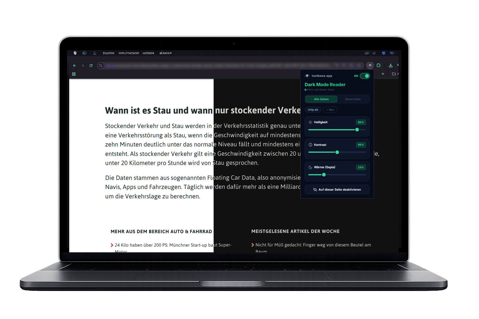 Dark Mode Laptop Preview